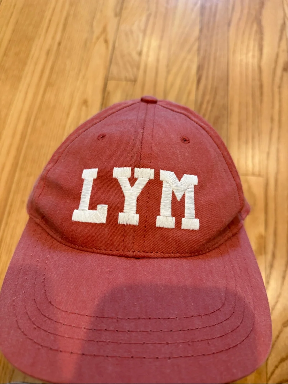 Love Your Melon LYM Embroidered Baseball Cap - red with White Logo